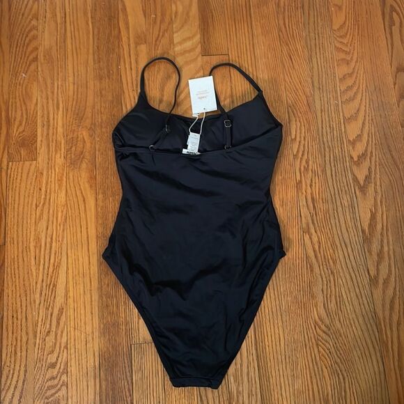 Andie Swim Amalfi One Piece Swimsuit Black size Medium NWT - Picture 4 of 7